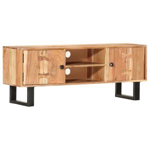 vidaXL TV stolek 118 x 30 x 45 cm masivn&iacute; ak&aacute;ciov&eacute; dřevo
