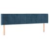 vidaXL Čelo postele typu ušák tmavě modrá 183x16x78/88 cm samet