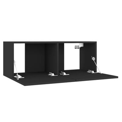 vidaXL TV stolek černý 80 x 30 x 30 cm dřevotříska