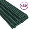 vidaXL Tyčky k rostlin&aacute;m 30 ks zelen&eacute; 180 cm ocel