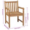 vidaXL Zahradn&iacute; židle 4 ks červen&eacute; podu&scaron;ky masivn&iacute; teak