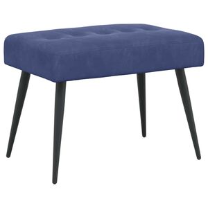 vidaXL Lavice s knofl&iacute;kov&yacute;m pro&scaron;&iacute;v&aacute;n&iacute;m Policov&aacute; modr&aacute; 60 x 40 x 45 cm