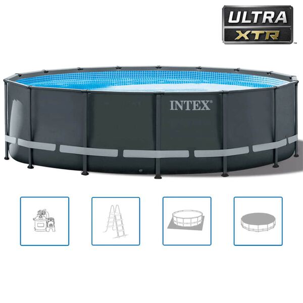 Intex R&aacute;mov&yacute; baz&eacute;n Ultra XTR a př&iacute;slu&scaron;enstv&iacute; kulat&yacute; 488x122 cm 26326GN