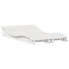 vidaXL Zahradn&iacute; leh&aacute;tka 2 ks b&iacute;l&aacute; 205x60x31,5 cm masivn&iacute; borov&eacute; dřevo