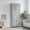vidaXL Skř&iacute;ň highboard &scaron;ed&aacute; sonoma 69,5 x 34 x 180 cm kompozitn&iacute; dřevo