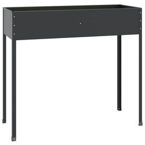 vidaXL Zahradn&iacute; truhl&iacute;k antracitov&yacute; 100,5x40,5x90 cm pozinkovan&aacute; ocel