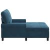 vidaXL Chaise Lounge s pol&scaron;t&aacute;řem Modr&aacute; 91 x 157 x 91 cm samet