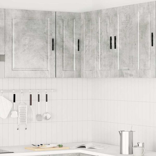 vidaXL Kuchyňská nástěnná rohová skříňka "Porto" betonově šedá