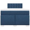 vidaXL Box spring postel s matrac&iacute; čern&aacute; 120x190 cm textil