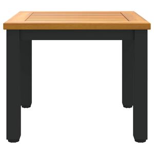 vidaXL Venkovní stoly Přírodní a černá 45 x 45 x 38 cm