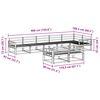 vidaXL Venkovn&iacute; pohovkov&aacute; souprava 8 pcs Př&iacute;rodn&iacute;