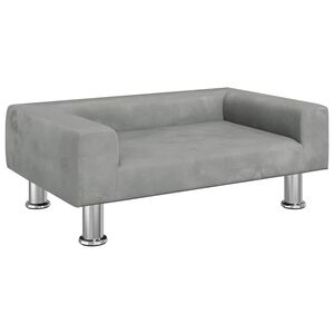 vidaXL Pel&iacute;&scaron;ek pro psy světle &scaron;ed&yacute; 70 x 45 x 26,5 cm samet