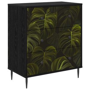 vidaXL Př&iacute;born&iacute;k ELBURG Tisk z palmov&eacute;ho listu 66 x 36,5 x 76 cm