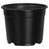 vidaXL Kulat&yacute; květin&aacute;č 200 ks Čern&aacute; &Oslash; 10 x 8 cm Plast