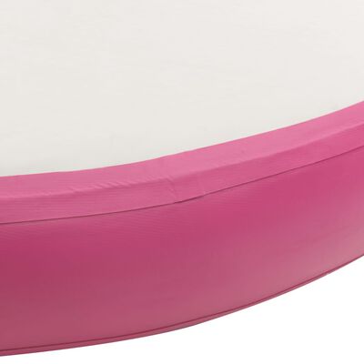 vidaXL Nafukovací žíněnka s pumpou 100 x 100 x 10 cm PVC růžová