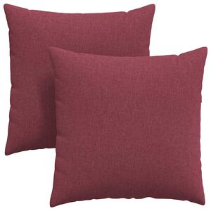 vidaXL Pohovkov&eacute; pol&scaron;t&aacute;ře 2 pcs V&iacute;no Červen&eacute; 60 x 60 cm textil