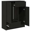 vidaXL Příborník se zásuvkami a dvířky Dub černý 73x31x90 cm