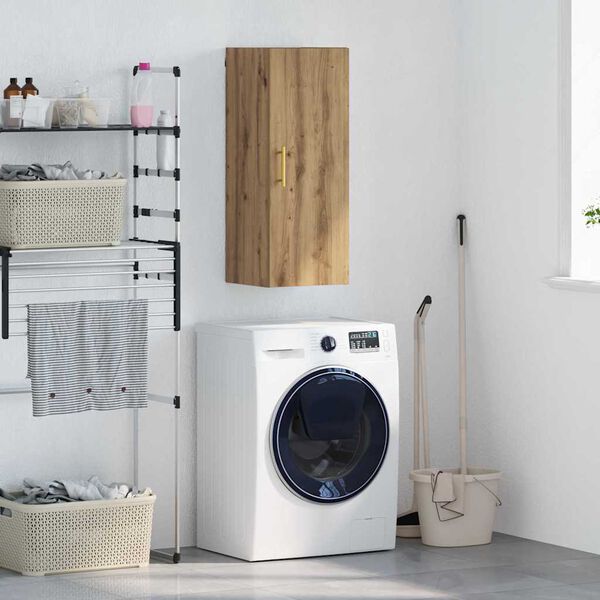 vidaXL N&aacute;stěnn&aacute; skř&iacute;ňka Artisanov&yacute; dub 34,5 x 34 x 90 cm