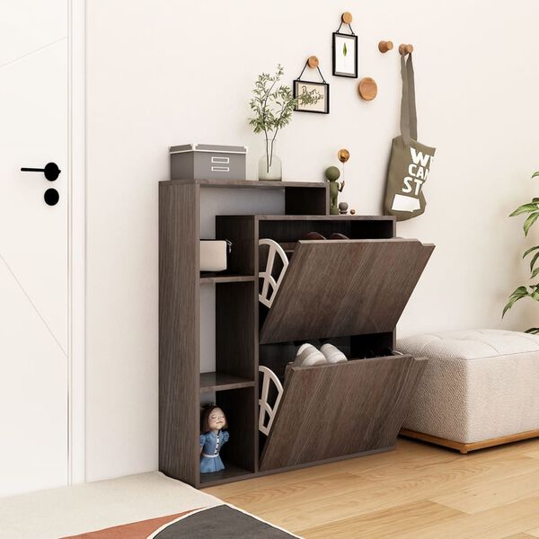 vidaXL Botn&iacute;k &scaron;ed&yacute; dub sonoma 79,5 x 24 x 90,5 cm dřevotř&iacute;ska