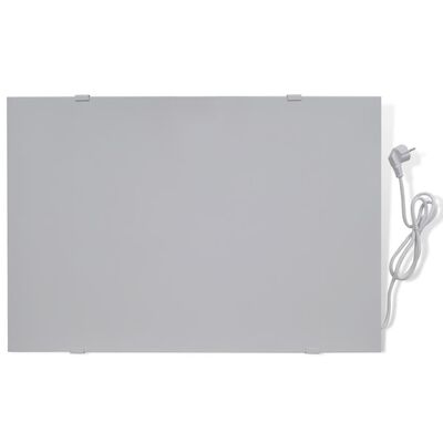 Infračervený topný panel nástěnný 400 W 82 x 55 x 2,5 cm, světlé šedý