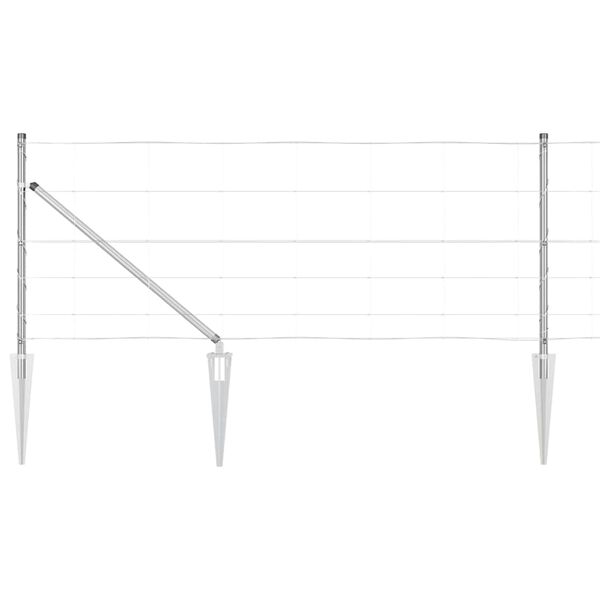 vidaXL Plotov&yacute; sloupek. Pozinkovan&yacute; 50 x 0,8 m Ocel