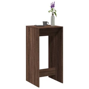 vidaXL Barov&yacute; stůl hněd&yacute; dub 51 x 50 x 103,5 cm kompozitn&iacute; dřevo