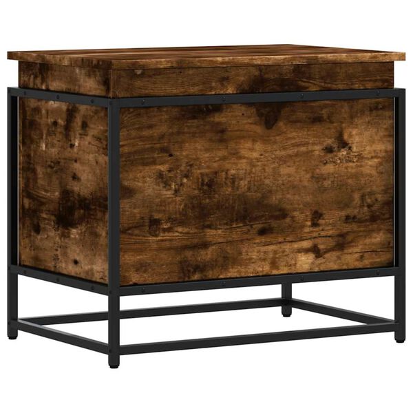 vidaXL &Uacute;ložn&yacute; box s v&iacute;kem kouřov&yacute; dub 60x40x51,5 cm kompozitn&iacute; dřevo