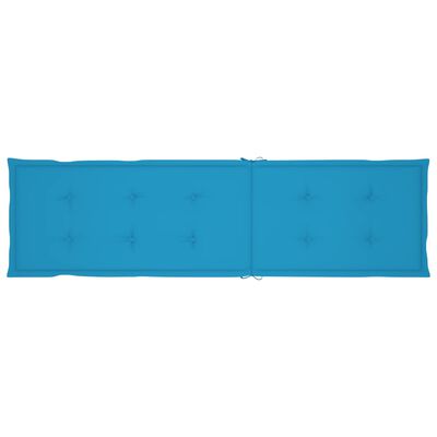 vidaXL Poduška na polohovací židli modrá (75+105) x 50 x 3 cm
