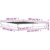 vidaXL R&aacute;m postele kouřov&yacute; dub 160 x 200 cm kompozitn&iacute; dřevo