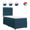 vidaXL Box spring postel s matrac&iacute; modr&aacute; 80 x 200 cm samet
