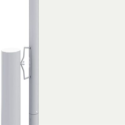 vidaXL Zatahovací boční markýza krémová 180 x 1 000 cm