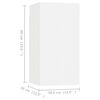 vidaXL TV skříňky 4 ks bílé 30,5 x 30 x 60 cm kompozitní dřevo