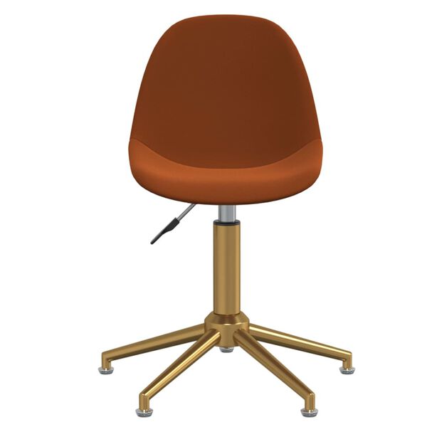 vidaXL Otočn&eacute; j&iacute;deln&iacute; židle 4 ks hněd&eacute; samet