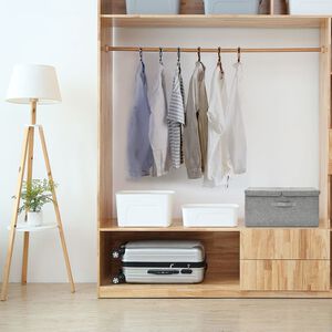 vidaXL &Uacute;ložn&yacute; box textil 50 x 30 x 25 cm &scaron;ed&yacute;