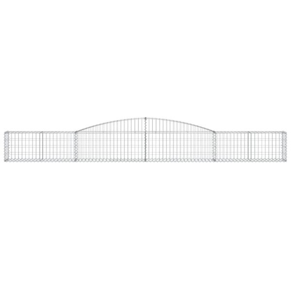 vidaXL Klenut&eacute; gabionov&eacute; ko&scaron;e 6 ks 400x30x40/60 cm pozinkovan&eacute; železo