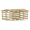 vidaXL Pergoly se střechou 4 ks 100x90x100 cm impregnovan&aacute; borovice