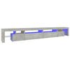 vidaXL TV skř&iacute;ňka s LED osvětlen&iacute;m betonově &scaron;ed&aacute; 290x36,5x40 cm