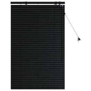 vidaXL Venet &scaron;koln&iacute; žaluzie Čern&aacute; 75 x 130 cm 35 mm Masivn&iacute; paulovnie