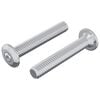 vidaXL Hlavov&yacute; z&aacute;mkov&yacute; &scaron;roub 2 pcs Stř&iacute;brn&aacute; M6 x 35 mm Ocel