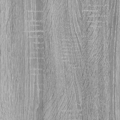 vidaXL Schodová knihovna šedá sonoma 142 cm kompozitní dřevo