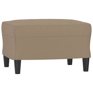 vidaXL Podnožka cappuccino 60 x 50 x 41 cm uměl&aacute; kůže