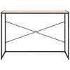 vidaXL Počítačový stůl černý a dub 110 x 60 x 70 cm kompozitní dřevo