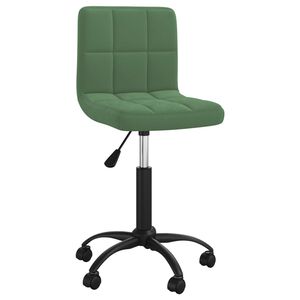 vidaXL Otočn&aacute; kancel&aacute;řsk&aacute; židle tmavě zelen&aacute; samet