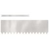 vidaXL Okraj tr&aacute;vn&iacute;ku 30 pcs Stř&iacute;brn&aacute; 100 x 0,05 x 30 cm Nerezov&aacute; ocel
