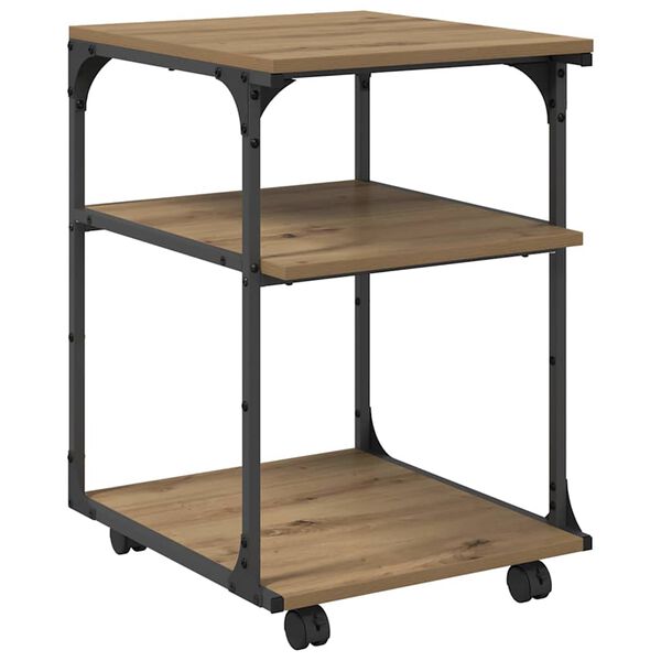 vidaXL Stojan na tisk&aacute;rnu Artisanov&yacute; dub 43 x 48 x 64 cm