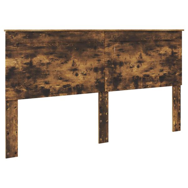 vidaXL Čelo postele Kouřov&yacute; dub 200 cm kompozitn&iacute; dřevo