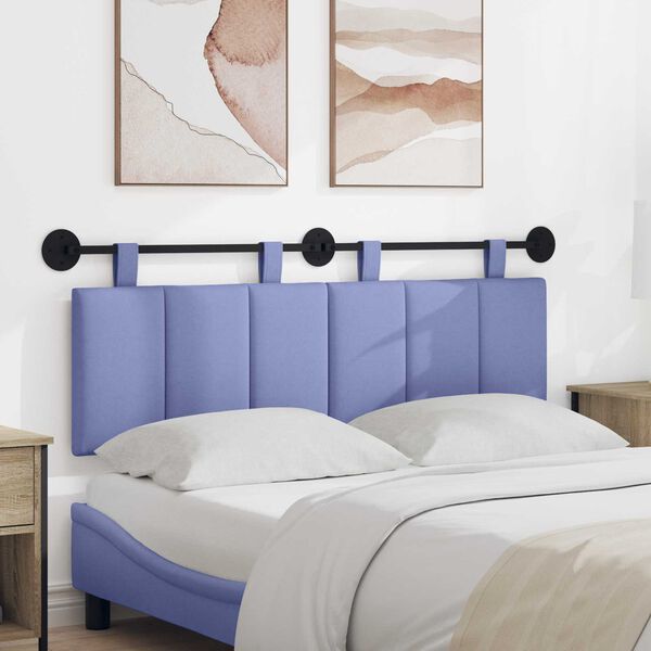 vidaXL Z&aacute;věsn&aacute; čeln&iacute; deska Modr&aacute; dž&iacute;novina 150 x 55 x 5 cm textil