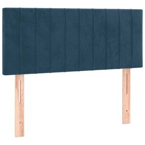 vidaXL Čelo postele tmavě modr&eacute; 80 x 5 x 78/88 cm samet