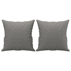 vidaXL Dekoračn&iacute; pol&scaron;t&aacute;ře 2 ks tmavě &scaron;ed&eacute; 40 x 40 cm textil