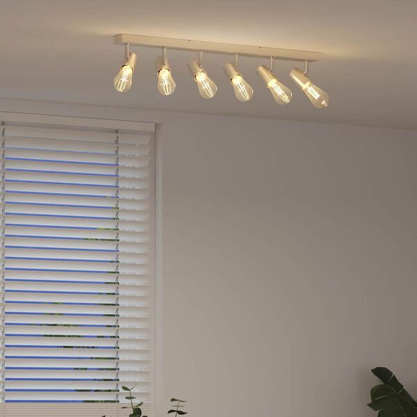 vidaXL Stropn&iacute; bodov&eacute; světlo Niklov&aacute; 73 x 6,5 x 11,5 cm kov